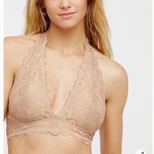 Free People Galloon Lace Halter Bra